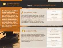 Tablet Screenshot of accesshealth.org